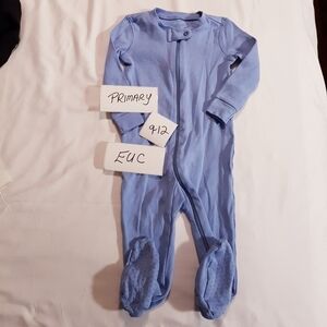 Primary size 9-12 months footie light blue